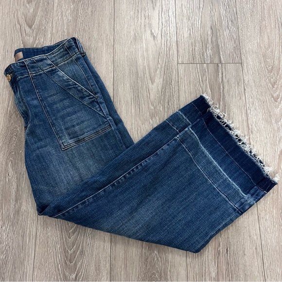 SOLD Kut From The Kloth Charlotte Utility Jeans in Marvel Blue - Picture 7 of 16